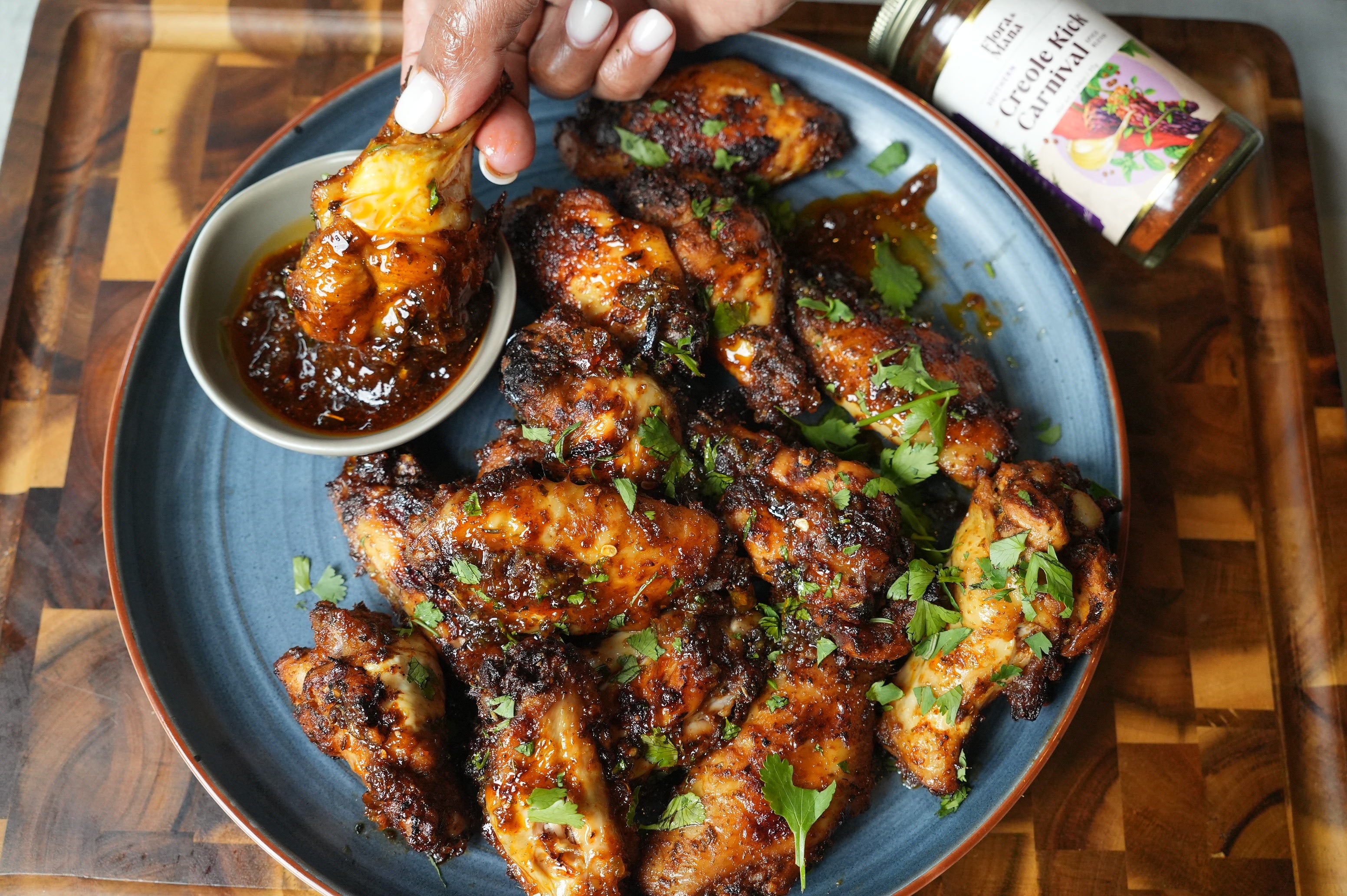 Creole Honey Chicken Wings